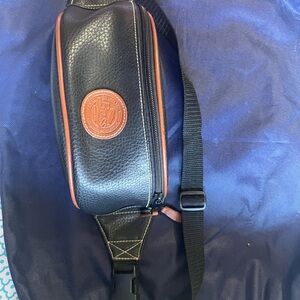 Bass Black and Brown Crossbody Bag